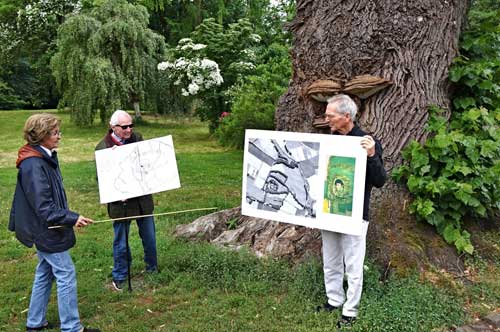 Erluterung Haus Sgeln durch Frau von Bock und Polach, Foto: Blohm, 2017