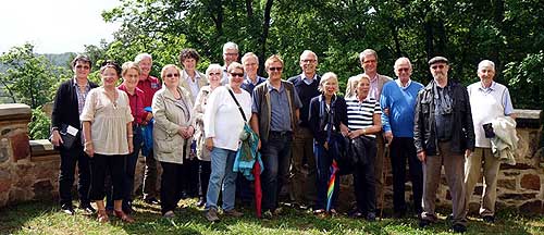 Gruppe auf Schloss Wolkenburg, Foto: Blohm 2016