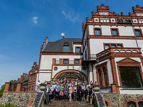 Schloss Wiligrad, Gruppenfoto, Foto: Hannelore Leprich, 2018