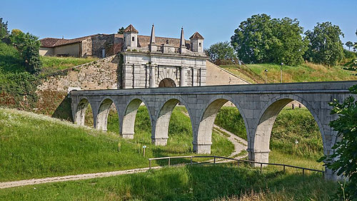 Palmanova Festung ab 1593 von Venedig erbaut; weiterer Ausbau unter Napoleon, Foto Blohm 2020