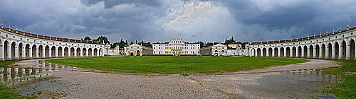 Villa Manin ab Mitte 17. Jhdt.; Landsitz des letzten Dogen von Venedig; 1797 Unterzeichnung des Friedensvertrages von Compoformido zwischen Frankreich und Österreich, Foto: Blohm 2020