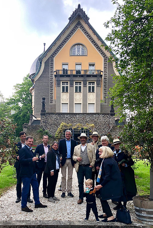 Weingut Villa Huesgen mit Gastgeber Adolph Huesgen, Foto: Stefan Drzisga