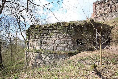 Burg Hohnstein. Artillerieturm, Foto Mewes 2015