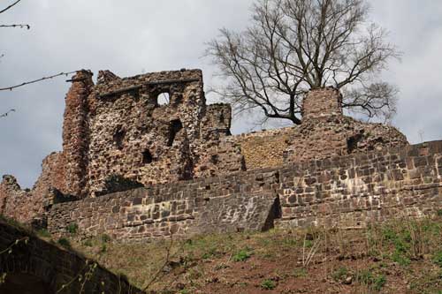 Burg Hohnstein. Blick zur Kernburg, Foto: Mewes 2015