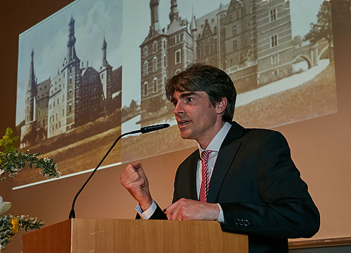 Prinz Albert-Henri de Merode bei seiner Dankesrede, Foto: Monhof, 2019