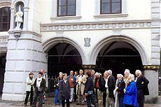 Lneburg Rathaus, vor der Gerichtslaube