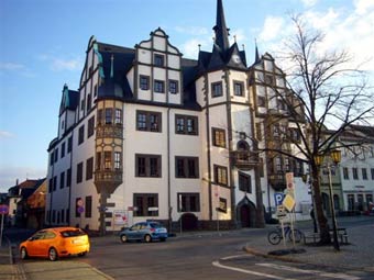 Rathaus Saalfeld, Foto: Dr. Pttmann 2008