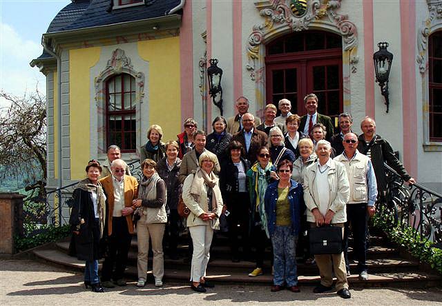 Gruppenbild bei den Dornburger Schlssern