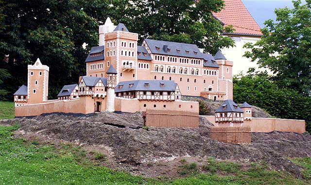 Modell der Burg Anhalt