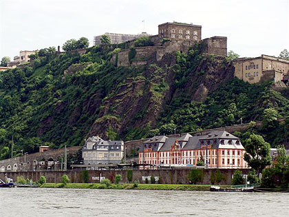Festung Ehrenbreitstein und Dikasterialgebude, Foto: Detlev Blohm