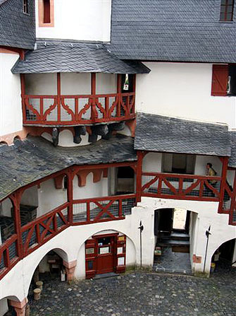 Pfalzgrafenstein, Innenhof, Foto: Detlev Blohm