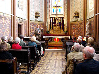 Unser Prsident in seiner Kapelle, Foto: Detlev Blohm