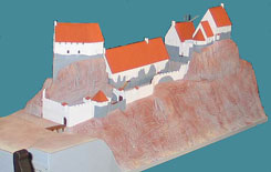 Modell der Burg Aggstein